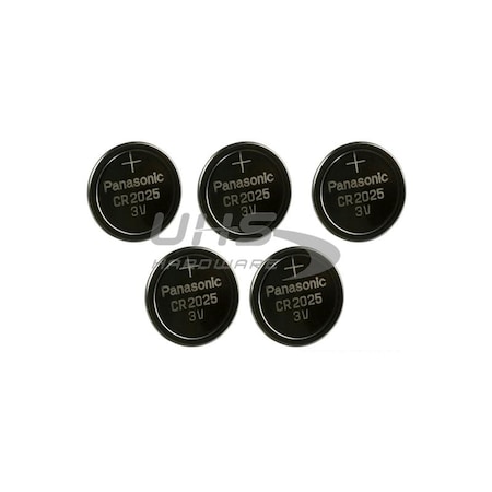 Panasonic CR2025 3V Lithium Battery PK5 Pan-CR2025